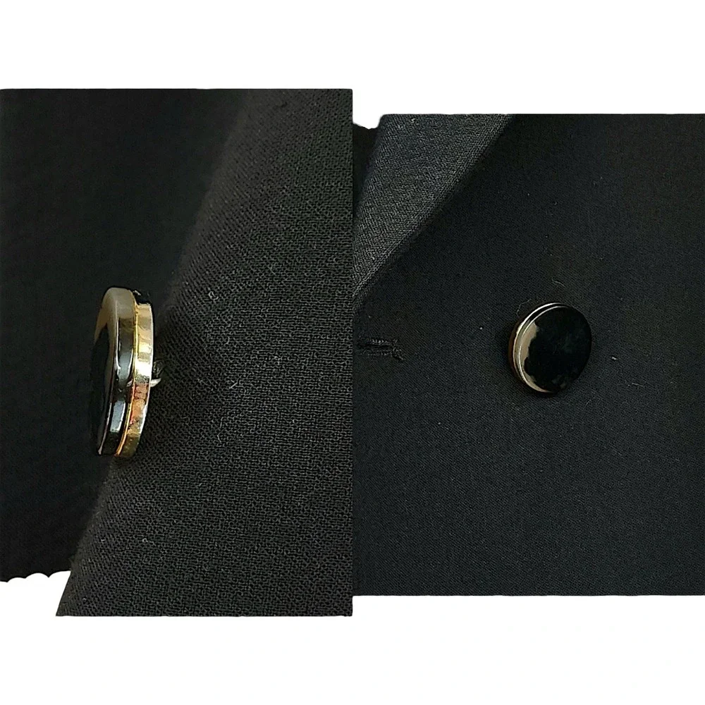 Theory Blazer sz 00 Womens Black 3-Button Tailored Office Suit Jacket‎ Coat READ